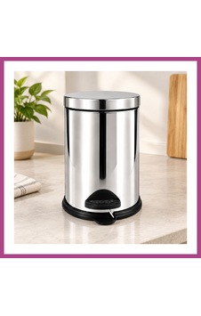 Gees Global 3 L Metal Pedallı Çöp Kovası Gbzs Gees Global 3 L Metal Pedallı Çöp Kovası Gbzs