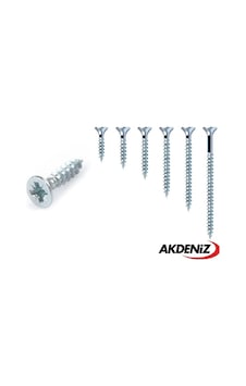 Akdeniz Sunta Vidası 3,5x30 Çinko 10 Paket 10000 Adet Akdeniz Sunta Vidası 3,5x30 Çinko 10 Paket 10000 Adet