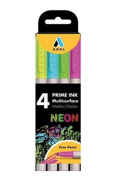 Adel Marker Kalem 4 lü Neon Renk - Adel Adel Marker Kalem 4 lü Neon Renk - Adel