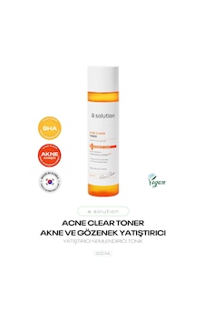 Ve Gözenek Karşıtı Tonik Acne Clear Toner 200 Ml Ve Gözenek Karşıtı Tonik Acne Clear Toner 200 Ml