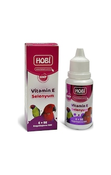 Hobi Tüm Kuşlar İçin E Vitamini + Selenyum Kızıştırıcı Özellikli Vitamin 30 Ml Hobi Tüm Kuşlar İçin E Vitamini + Selenyum Kızıştırıcı Özellikli Vitamin 30 Ml