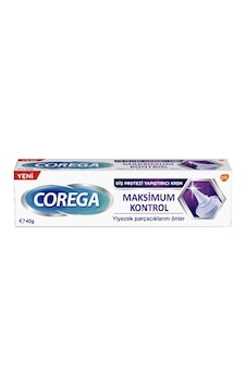 Corega Maksimum Kontrol Diş Protezi Yapıştırıcı Krem 40 Gr