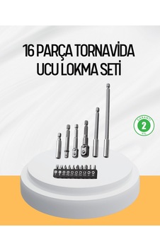 Ergonomik 16 Parça Bits Tornavida Uç Ve Adaptör Seti 54327586 Ergonomik 16 Parça Bits Tornavida Uç Ve Adaptör Seti 54327586