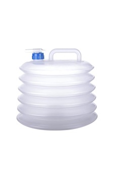 Kullanışlı Musluk Kapaklı Akordiyon Portatif 10 Litre Bidon Container Kova Şeffaf - 208277075 Şeffaf