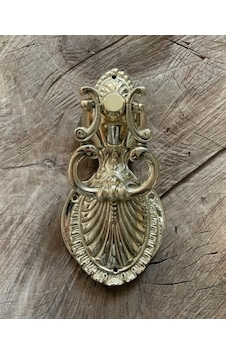 Antik Parlak Sarı Döküm Pirinç Ahşap Kapı Tak Tak Kapı Tokmagı