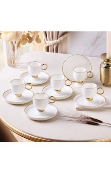Aryıldız Margaux 6 Kişilik Kahve Fincan Takımı Gold Aryıldız Margaux 6 Kişilik Kahve Fincan Takımı Gold