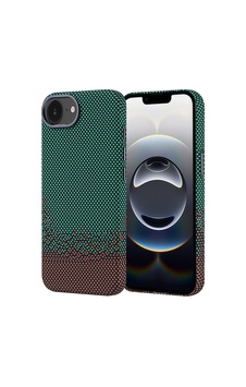 Apple iPhone Uyumlu 17e Kılıf Kablosuz Şarj Özellikli Karbon Fiber Görünümlü Nekst Kapak Yeşil Apple iPhone Uyumlu 17e Kılıf Kablosuz Şarj Özellikli Karbon Fiber Görünümlü Nekst Kapak Yeşil