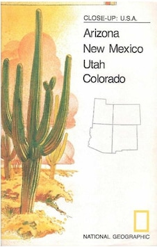 Close - Up: U.s.a Arizona New Mexico Utah Colorado - National Geographic Harita Map