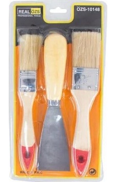 Özşahin Özs-8148 Boya Fırçası No:1-no:1.5+50 Mm Spatula Seti