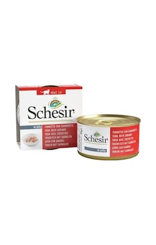 Schesir Jel İçinde Ton Balıklı & Karidesli Yetişkin Kedi Konservesi 85 Gr Schesir Jel İçinde Ton Balıklı & Karidesli Yetişkin Kedi Konservesi 85 Gr