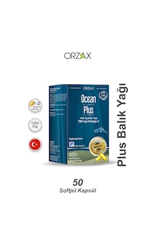 Orzax Ocean Plus 1200 Mg Omega 3 Balık Yağı 50 Kapsül Orzax Ocean Plus 1200 Mg Omega 3 Balık Yağı 50 Kapsül