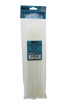100'lü Cırt Kelepçe - Beyaz Renk - Plastik - Kablo Bağı 1 Adet 100'lü Cırt Kelepçe - Beyaz Renk - Plastik - Kablo Bağı 1 Adet