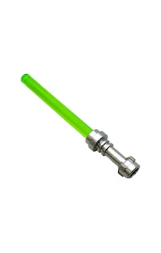 Star Wars Minifigür Aksesuarı, Işın Kılıcı, Lightsaber, Şeffaf Yeşil Renkte Ve Metalik Gümüş Kabzalı Star Wars Minifigür Aksesuarı, Işın Kılıcı, Lightsaber, Şeffaf Yeşil Renkte Ve Metalik Gümüş Kabzalı