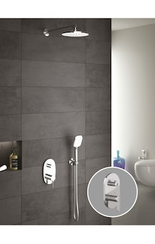 Teska Ankastre Iki Yönlü Banyo Bataryası Seti KROM Teska Ankastre Iki Yönlü Banyo Bataryası Seti KROM