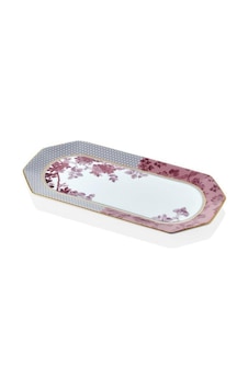 Lamedore Tea Delight 25 Cm Kayık Tabak Pink Regency Damask 1 Adet