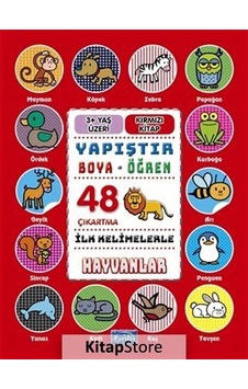 İlk Kelimelerle Hayvanlar - Yapıştır - Boya - Öğren - Kolektif İlk Kelimelerle Hayvanlar - Yapıştır - Boya - Öğren - Kolektif