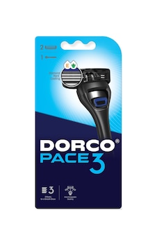 Dorco Pace 3 Bıçaklı Sistem Tıraş Makinesi 1 Sap + 2 Yedek Başlık Dorco Pace 3 Bıçaklı Sistem Tıraş Makinesi 1 Sap + 2 Yedek Başlık