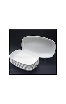 2 Adet 28x18cm Büyük Boy Beyaz Melamin Kayık Tabak Salata Tabağı Günlük Kullanıma Hesaplı Oval Tabak 2 Adet 28x18cm Büyük Boy Beyaz Melamin Kayık Tabak Salata Tabağı Günlük Kullanıma Hesaplı Oval Tabak