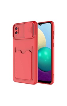 Galaxy A02 Kılıf Zore Kartix Kapak Kırmızı Galaxy A02 Kılıf Zore Kartix Kapak Kırmızı