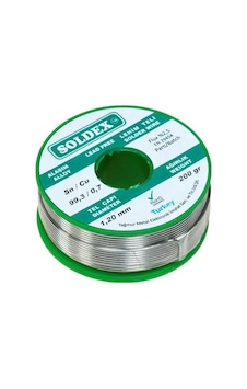 Kurşunsuz Soldex 200 Gr 1.2 Mm Kurşunsuz Lehim Teli Sn 99.3 / Cu Kurşunsuz Soldex 200 Gr 1.2 Mm Kurşunsuz Lehim Teli Sn 99.3 / Cu