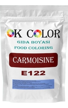 Ok Color Carmoisine E122 Vişne Kırmızı Toz Gıda Boyası 100 G Ok Color Carmoisine E122 Vişne Kırmızı Toz Gıda Boyası 100 G