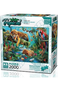 Ks Games 2000 Parça Kaplanlar Puzzle Ks Games 2000 Parça Kaplanlar Puzzle