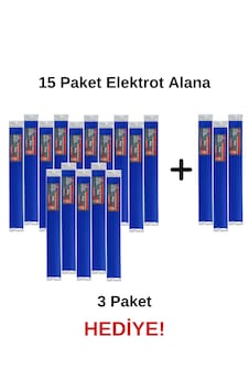 E Pe Mavi Geniş Plastik Kaynak Elektrodu 15 Paket Alana +3paket E Pe Mavi Geniş Plastik Kaynak Elektrodu 15 Paket Alana +3paket