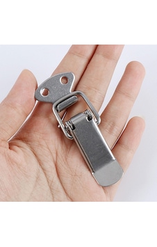 Gergi Mandalı Çelik Sandık Kaput Kilidi Klipsi 7.5 Cm Düz Parlak Krom 2 Adet Diğer Gergi Mandalı Çelik Sandık Kaput Kilidi Klipsi 7.5 Cm Düz Parlak Krom 2 Adet Diğer