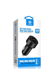 3.1a Çift Usb Girişli Araç Şarj Başlığı Arbaks Arb-607