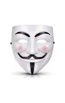V Mask Premium Vendetta Beyaz Maske Guy Fawkes Stil Standart V Mask Premium Vendetta Beyaz Maske Guy Fawkes Stil Standart