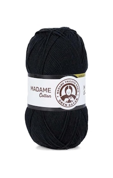 Ören Bayan Madame Cotton El Örgü İpi Siyah 999