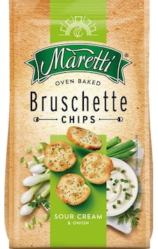 Maretti Bruschette Sour Cream Ekşi Krema Ve Soğanlı Kızartılmış Ekmek Cips 70g