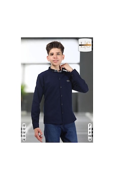 Lasgaris Jeans Erkek Çocuk Uzun Kollu Gömlek Lacivert Lasgaris Jeans Erkek Çocuk Uzun Kollu Gömlek Lacivert