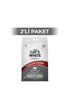 Cat's White Aktif Karbonlu Extra Kedi Kumu 2 x 10 L Cat's White Aktif Karbonlu Extra Kedi Kumu 2 x 10 L