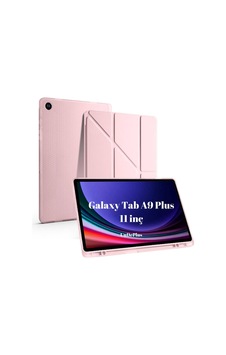 A9 11inç X210 X215 X216 İle Uyumlu Kılıf Kalem Bölmeli Trifolding Case Rose Gold Sku: Zeusb0dy69f227 Arka Kapak