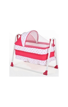 TommyBaby Yuvam Lüx Sepet Beşik Portatif Bebek Beşiği Sallanır