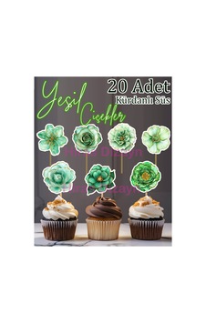 20 Adet Yeşil Çiçekler Kürdanlı Süs Seti Cupcake Pasta Kurabiye Kokteyl Sunum Süsleri.. Diğer 20 Adet Yeşil Çiçekler Kürdanlı Süs Seti Cupcake Pasta Kurabiye Kokteyl Sunum Süsleri.. Diğer