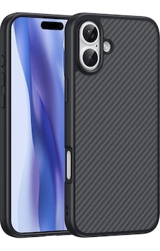Apple Uyumlu iPhone 16 Plus Kılıf M-safe Şarj Özellikli Karbon Fiber Tasarımlı Zore Elnino Kapak Apple Uyumlu iPhone 16 Plus Kılıf M-safe Şarj Özellikli Karbon Fiber Tasarımlı Zore Elnino Kapak