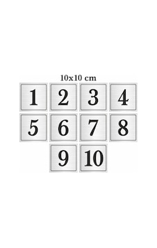 Metal Kapı Masa Dolap Numarası, Posta Kutusu Numarası 10x10 Cm 1 -10 Gümüş Metal Kapı Masa Dolap Numarası, Posta Kutusu Numarası 10x10 Cm 1 -10 Gümüş