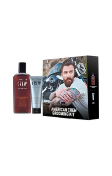 Amerikan Crew Grooming Kit Set Daily Moisturizing Şampuan 250 ML + Fober Cream 100 ML