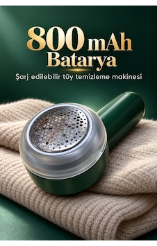 Şarjlı Tüy Temizleme Makinesi 800 Mah Bataryalı çok renkli