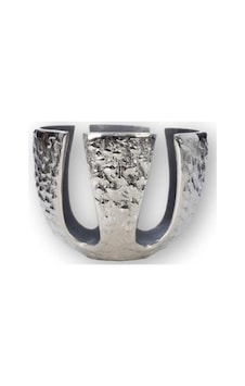 Vitale Sparta Küçük Mumluk Silver 21X15Cm Ak.Ja0031 Vitale Sparta Küçük Mumluk Silver 21X15Cm Ak.Ja0031