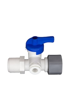 Su Arıtma 1/2" Hat Alma Aparatlı - 1/4" Vanalı Plastik Kombo