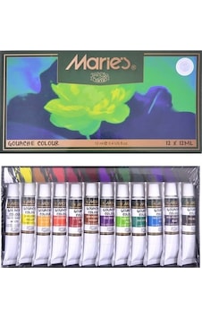 Maries Guaj Boya Takımı 12 Renk Maries Guaj Boya Takımı 12 Renk
