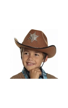 Çocuk - 479 - Kovboy Şapkası - Vahşi Batı Kovboy Şerif Şapkası - Csmo-tex - Kahve Renk Çocuk - 479 - Kovboy Şapkası - Vahşi Batı Kovboy Şerif Şapkası - Csmo-tex - Kahve Renk