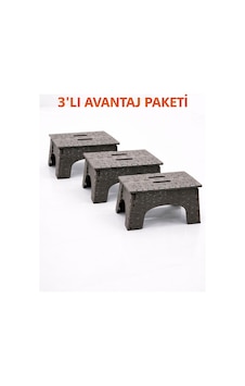 Taşınabilir Pratik Katlanabilir Piknik, Kamp, Mutfak, Banyo Taburesi Ton Farkı Olabilir Kahverengi3lü Taşınabilir Pratik Katlanabilir Piknik, Kamp, Mutfak, Banyo Taburesi Ton Farkı Olabilir Kahverengi3lü