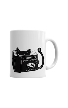 Kitap Okuyan Kedi Cats Kupa Bardak Porselen No29547 Karışık Kitap Okuyan Kedi Cats Kupa Bardak Porselen No29547 Karışık