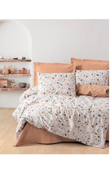 Cotton Box Rf Minimal -oniks Karamel-çift Kişilik Nevresim Takımı