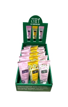 Oxi Natural Bitki İçerikli El Kremi 30ml. 15'li Stand Oxi Natural Bitki İçerikli El Kremi 30ml. 15'li Stand