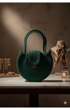 Loom Collection Kadın Kol Çantası Acı Yeşil Loom Collection Kadın Kol Çantası Acı Yeşil